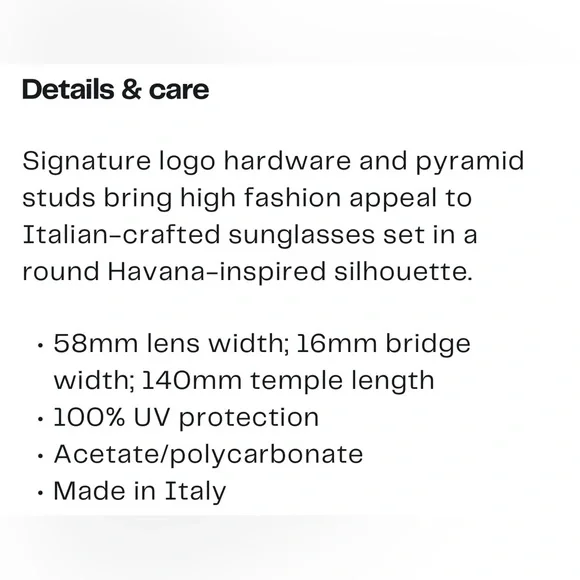 Versace 58mm Round Sunglasses. - Picture 2 of 11